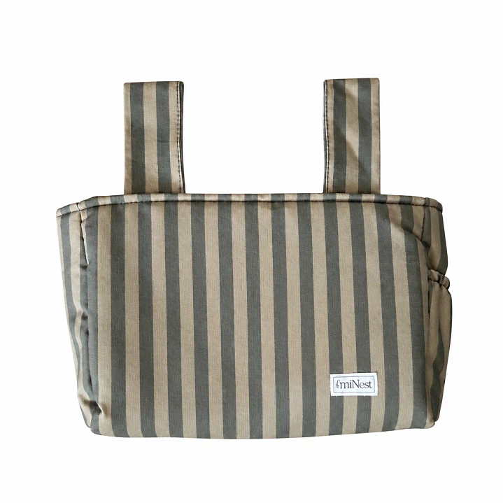 Bolso Organizador Rayas Verde - miNest 1