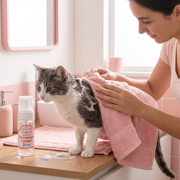 Shampoo Sin Enjuague Gato 2