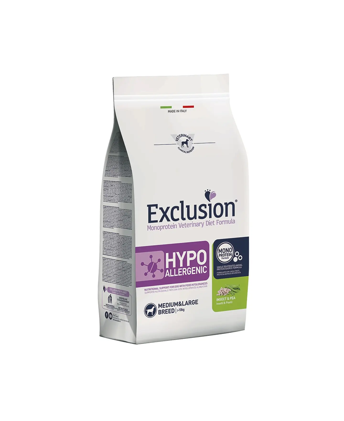 Exclusion Hipoalergénica Insetos & Ervilhas 12Kg 1