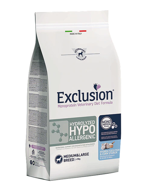 Exclusion Diet Hipoalergénica Hydrolyzed Fish & Corn Starch 12Kg