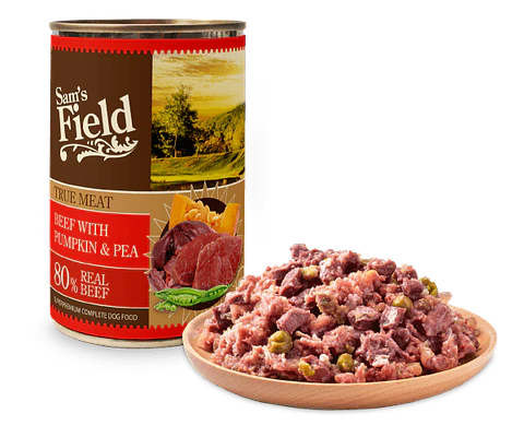 Sam's Field True Meat Bovino, Abóbora e Ervilha 400g