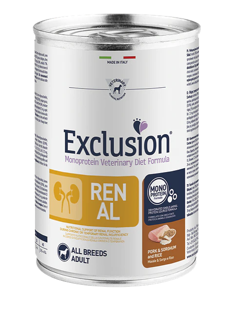 Exclusion Diet Dog Renal Lata 400gr