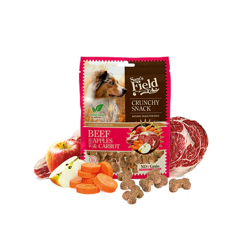 Sam´s Field Crunchy Snack Beef With Apples & Carrot 200g