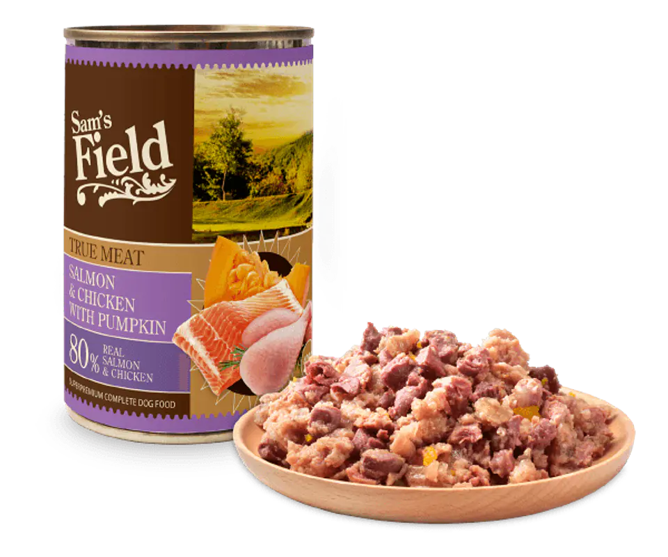Sam's Field True Meat Salmão, Frango e Abóbora 400g 1