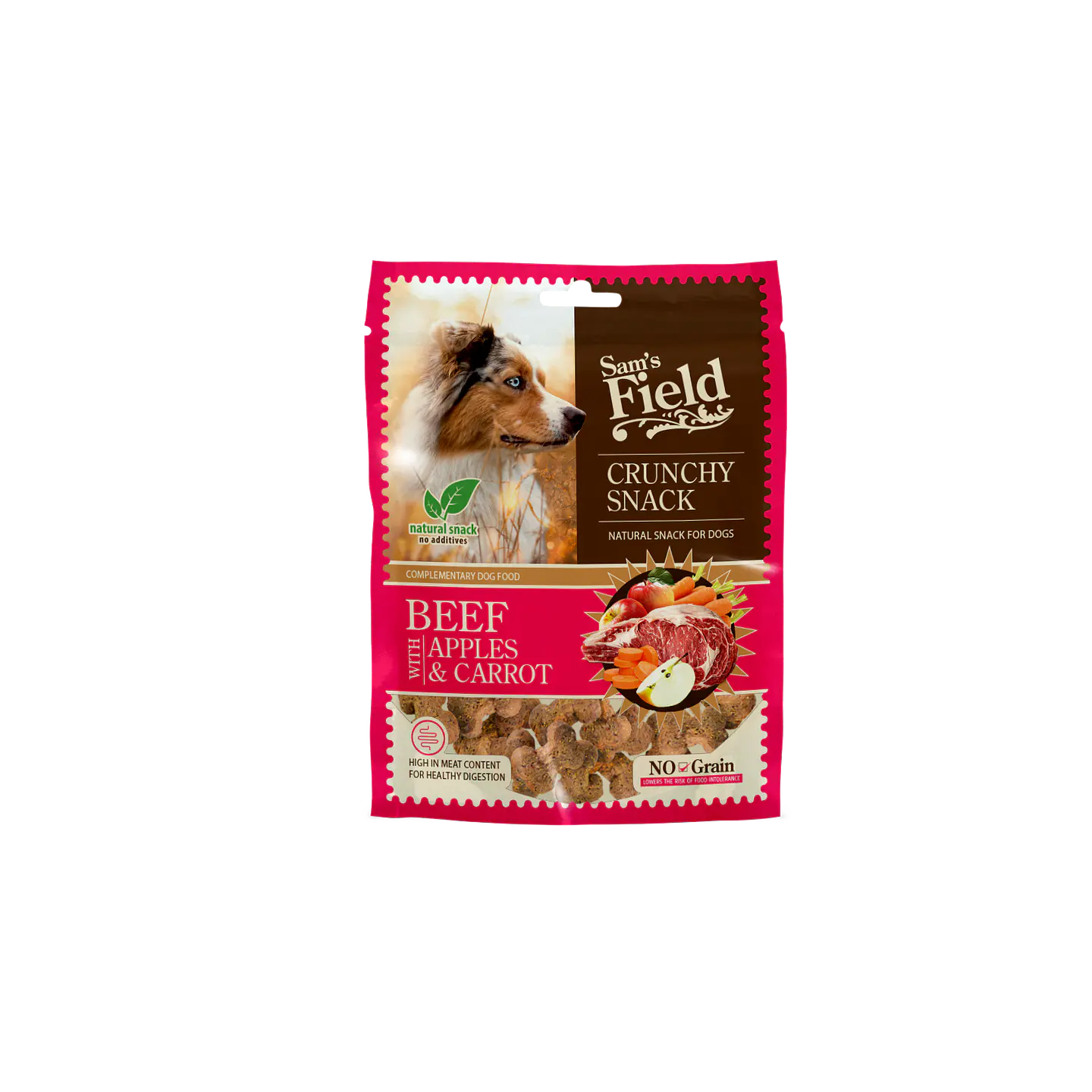 Sam´s Field Crunchy Snack Beef With Apples & Carrot 200g 2