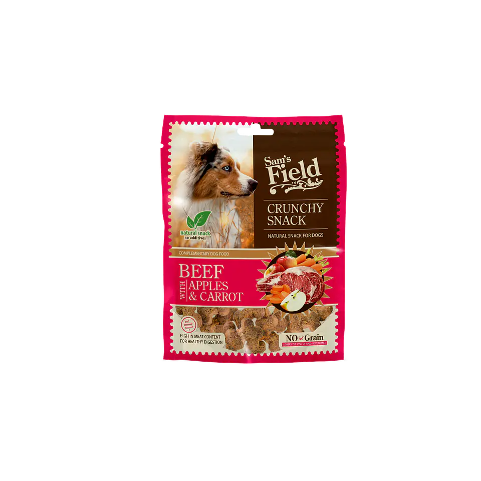 Sam´s Field Crunchy Snack Beef With Apples & Carrot 200g 2
