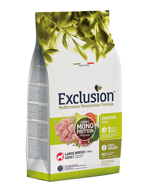 Exclusion Noble Adulto Frango Raça Grande 12Kg