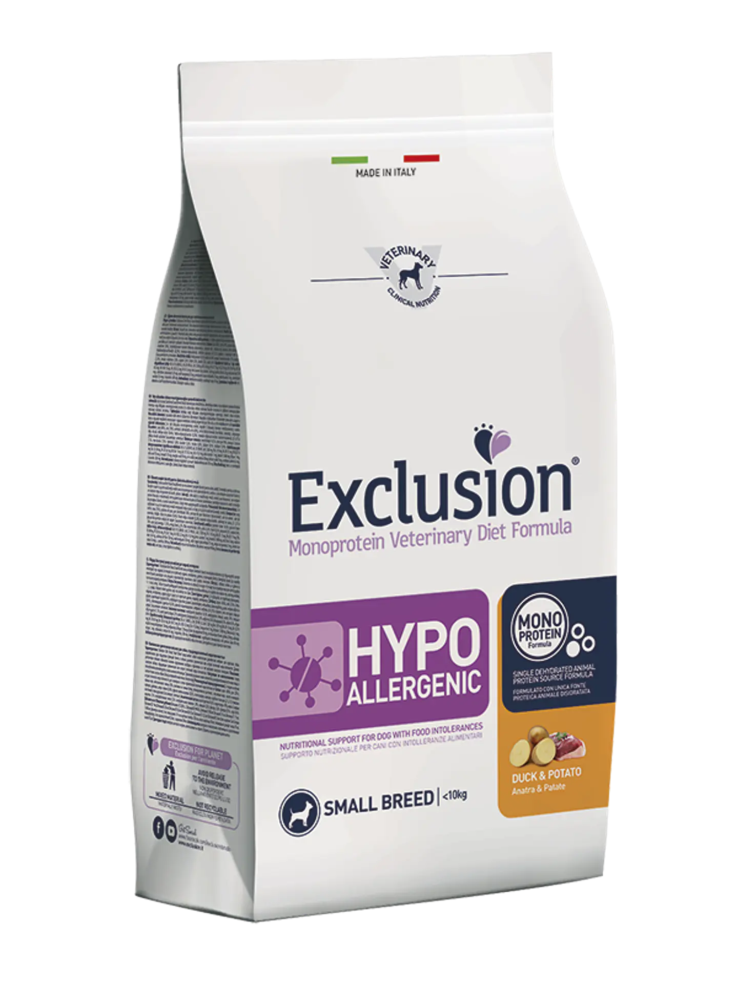 Exclusion Diet Pato Hipoalergénica Raça Pequena 2Kg 1