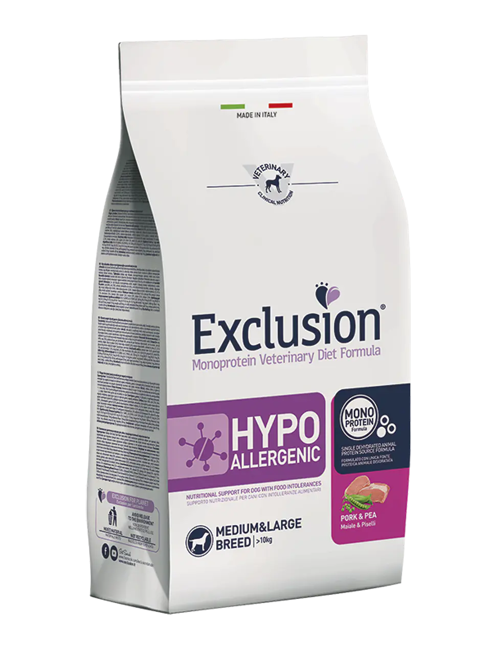 Exclusion Diet Hipoalergénica Porco e Ervilha 12Kg 1