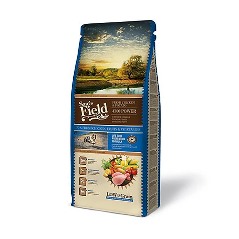Sam's Field Low Grain 4300 Power Frango e Batata 13Kg