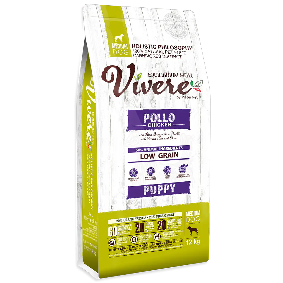 Vivere Medium Puppy Chicken 12kg 1
