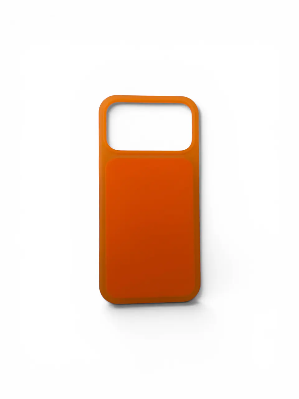 Clear Frame Silicone Case for iPhone — Orange   1