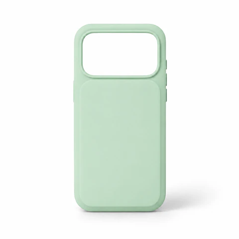 Solid Silicone Case for iPhone — Mint Green