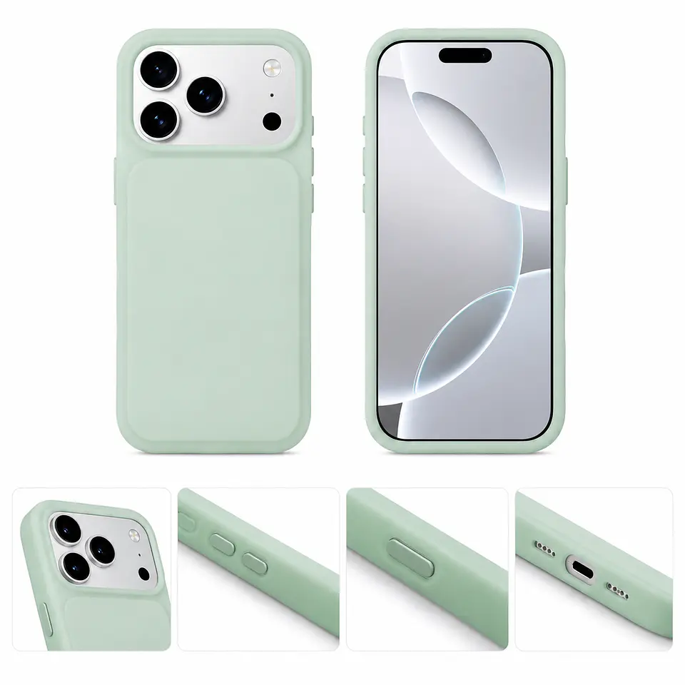 Solid Silicone Case for iPhone — Mint Green 2