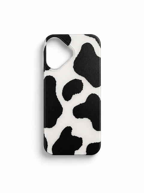Suede Pattern Case for iPhone — Classic Cow Print
