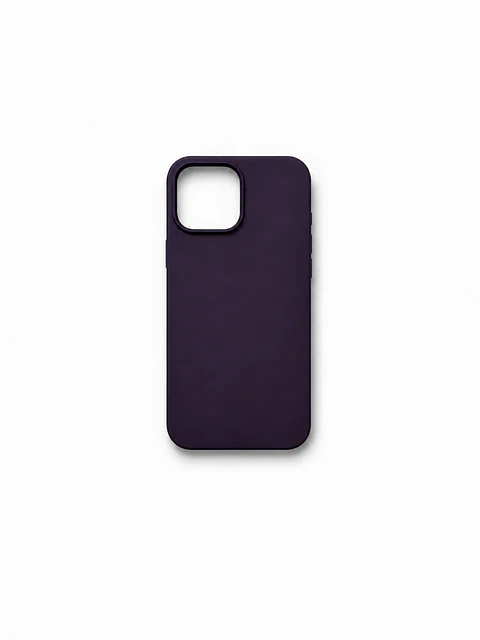 Solid Silicone Case for iPhone 16 — Deep Purple