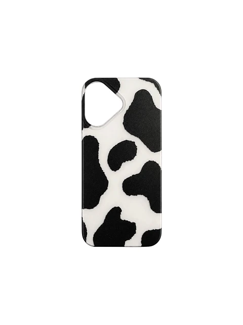 Suede Pattern Case for iPhone — Classic Cow Print