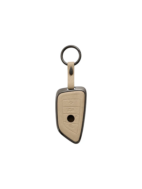 BMW Key Cover — Premium Leather Beige 