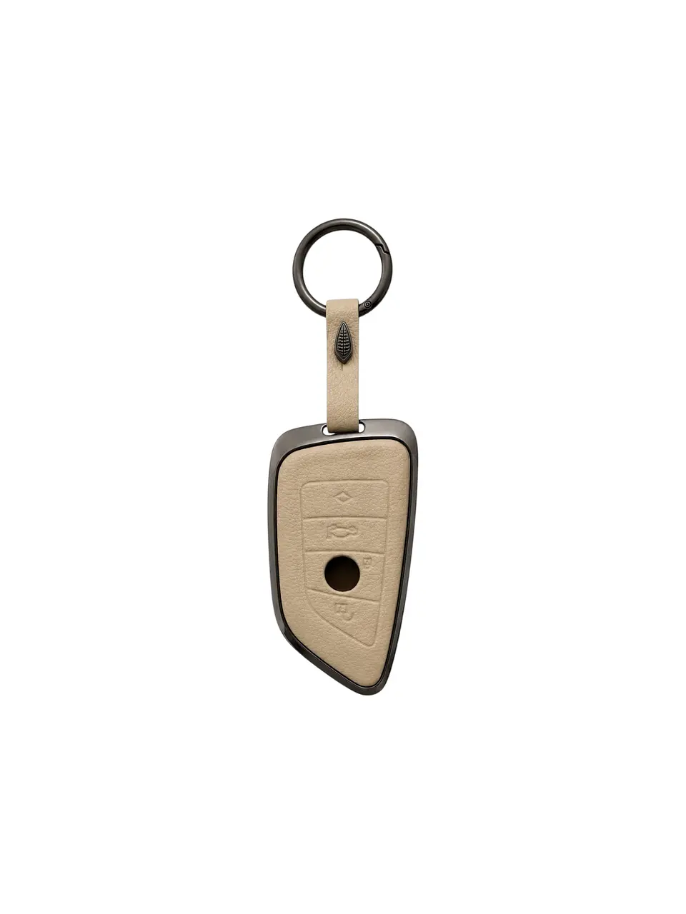 BMW Key Cover — Premium Leather Beige  1