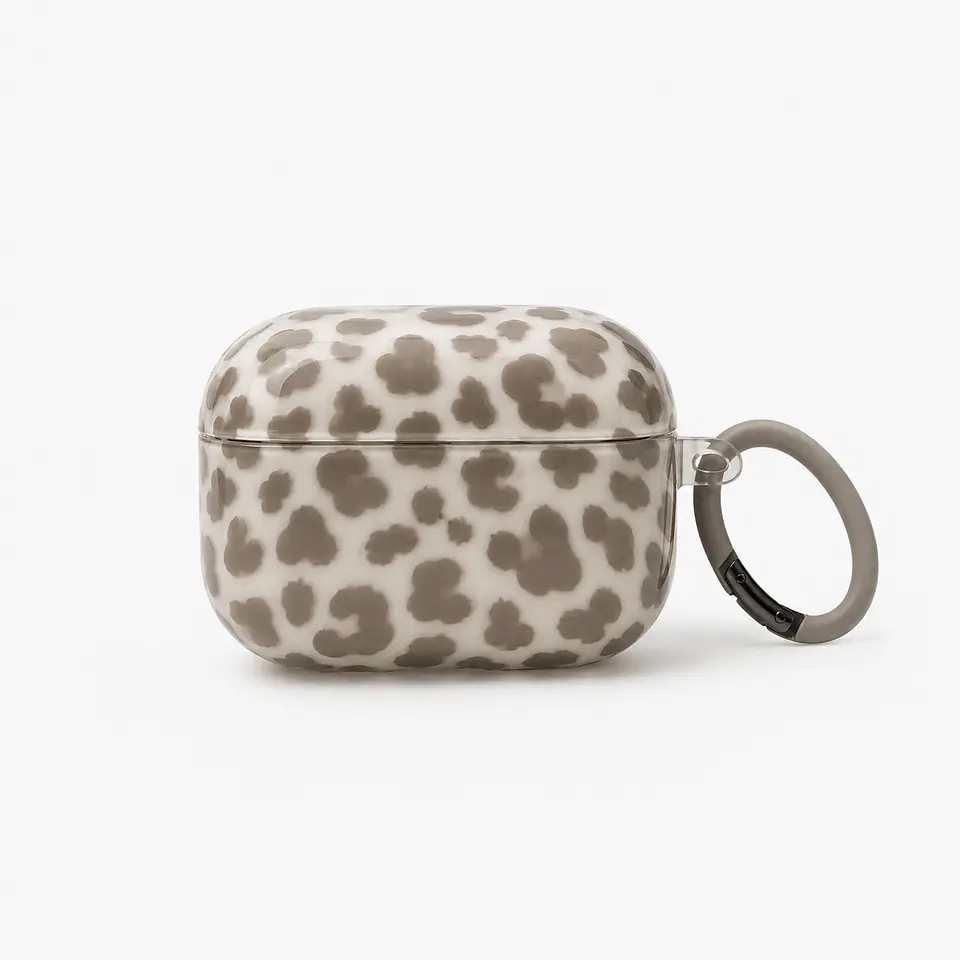AirPods Case — Leopard Print Clear 1