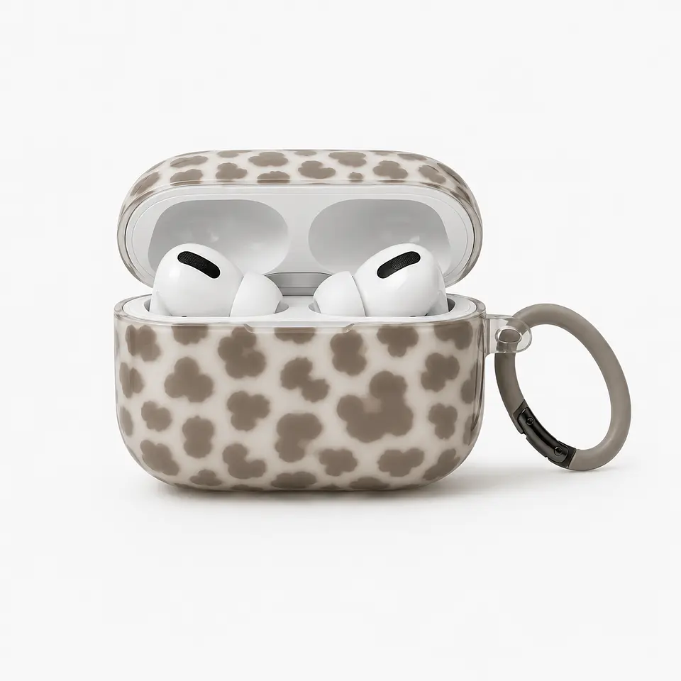 AirPods Case — Leopard Print Clear 2