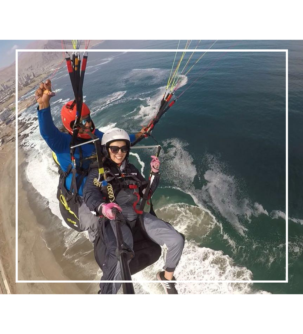 Two-seater flight in Paragliding