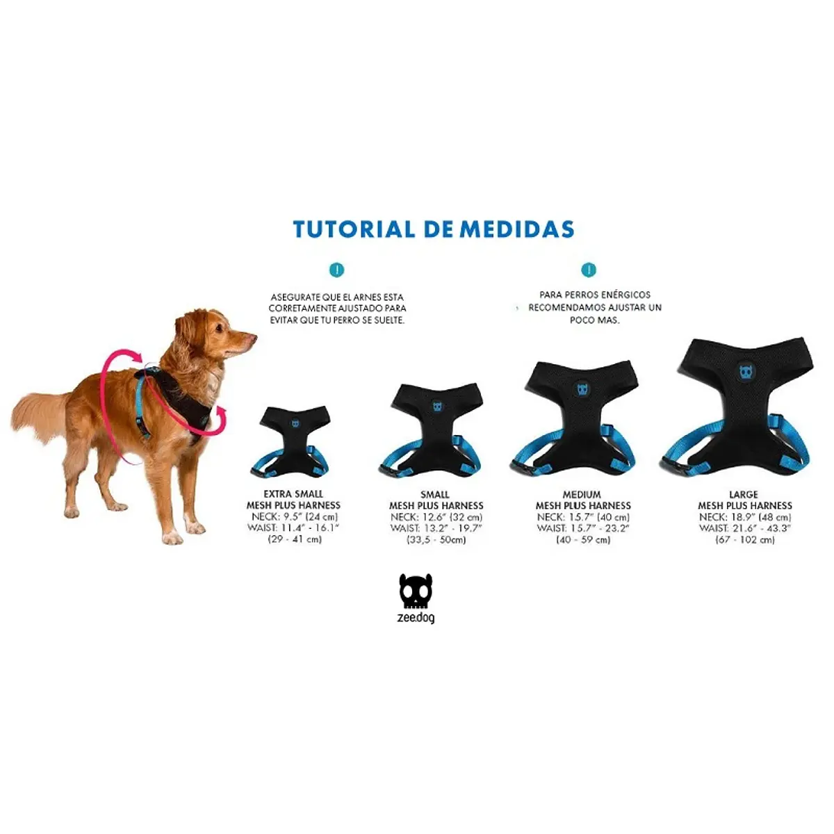 BLOCK AIR MESH HARNESS ZEE.DOG