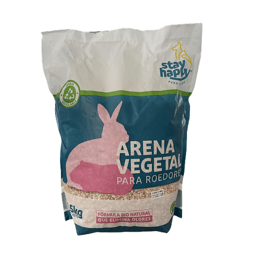 ARENA VEGETAL PARA ROEDORES STAY HAPPY