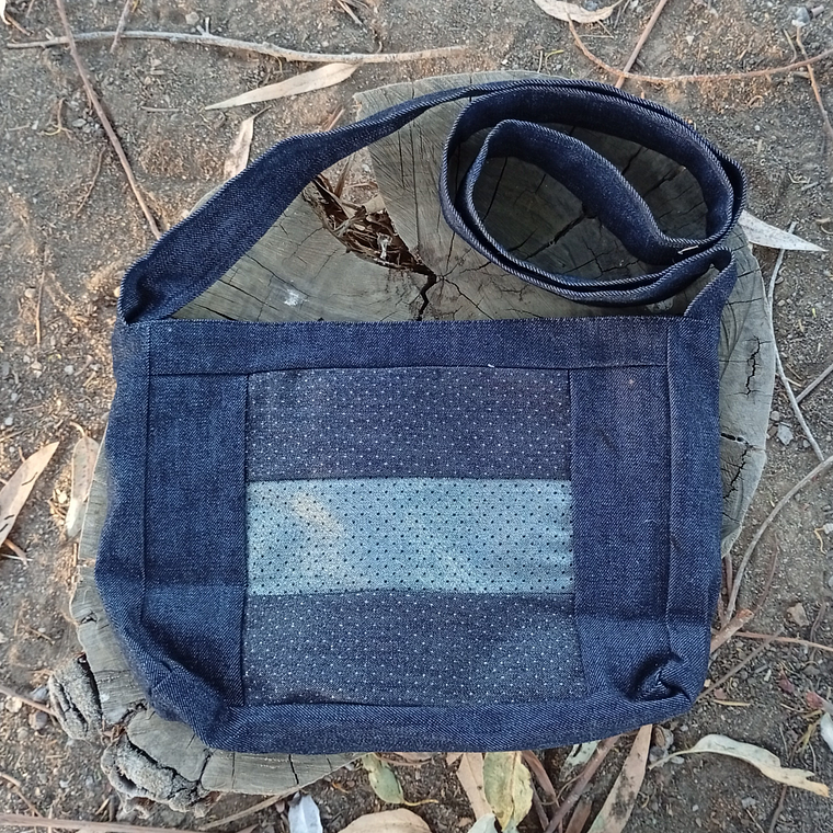 Cartera Mini Shine Denim 1