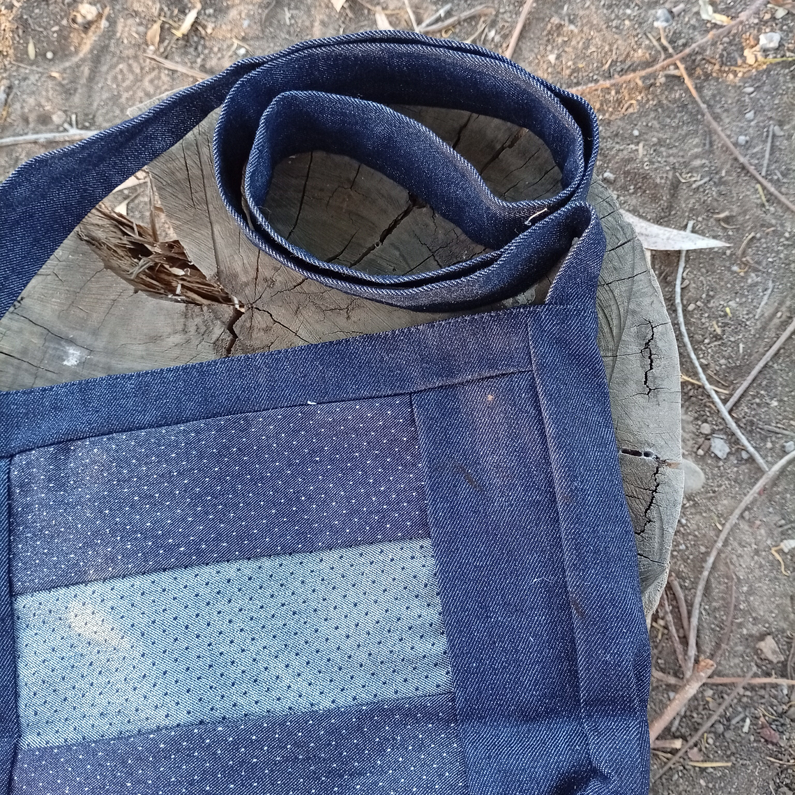 Cartera Mini Shine Denim 2