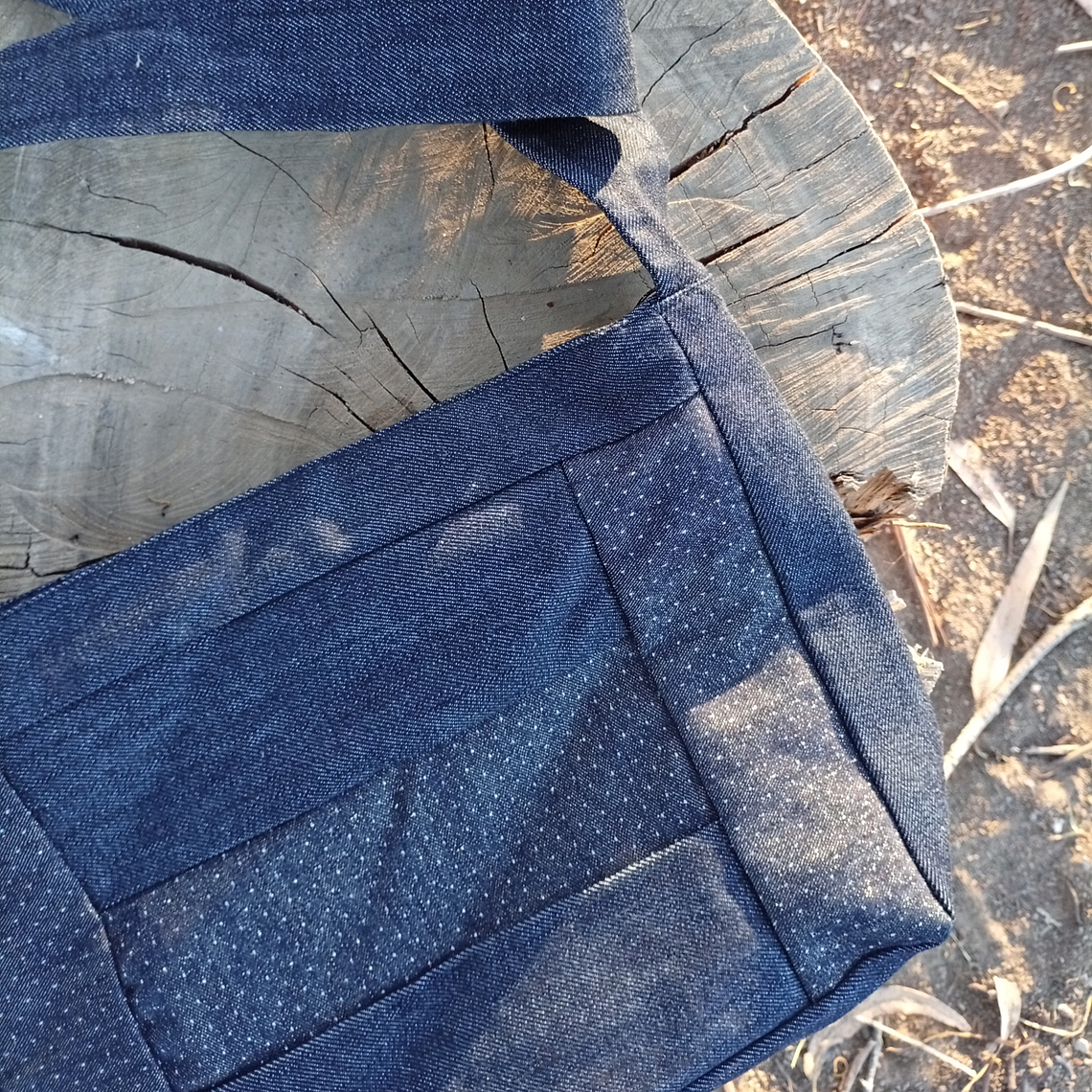 Cartera Mini Shine Denim 2