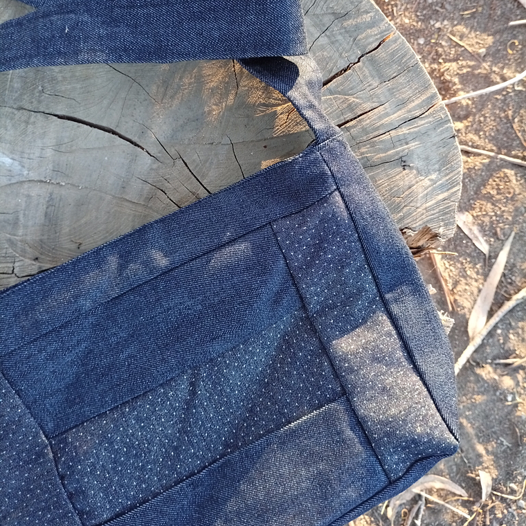 Cartera Mini Shine Denim 2