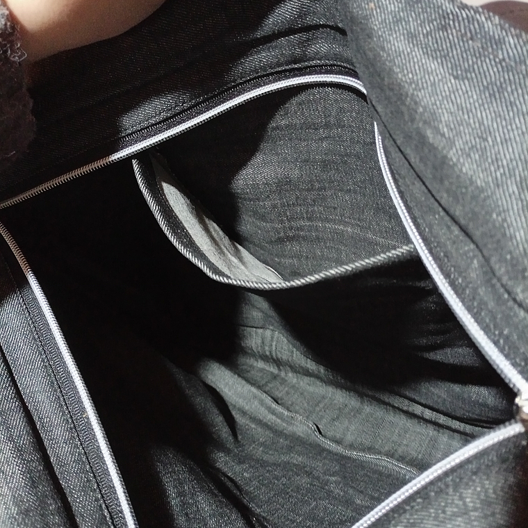 Bolso Denim Eco Cuero 4