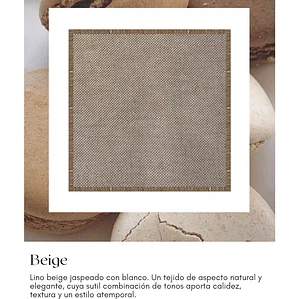Plumón Lino Beige Lana de Oveja Premium 