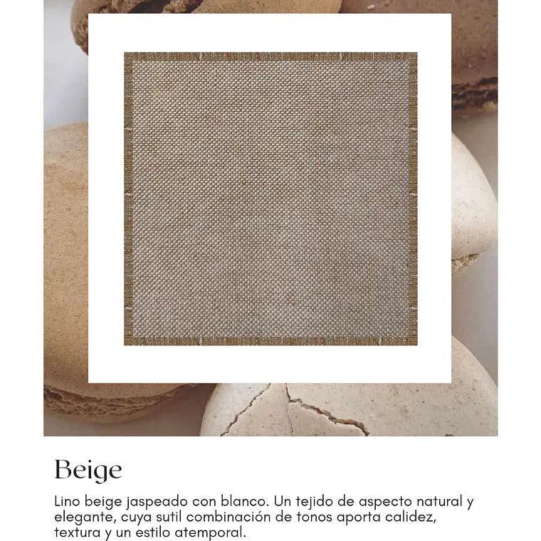 Plumón Lino Beige Lana de Oveja Premium  1