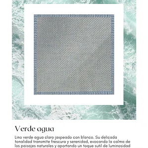 Plumón Lino Verde Agua Lana de Oveja Premium 