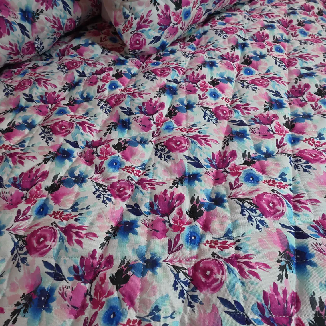 Plumón Flores Lana de Oveja Premium 1.5 Plazas  3