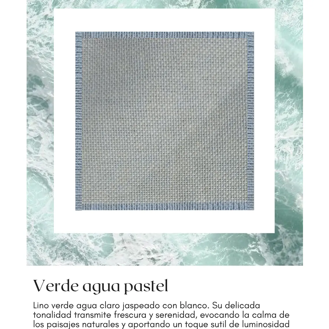 Plumón Lino Verde Agua Pastel Lana de Oveja Premium  6