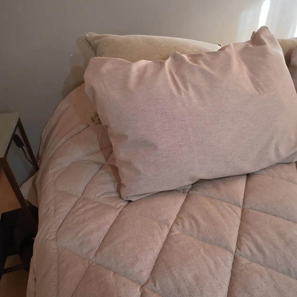 Plumón Lino Beige Lana de Oveja Premium  3