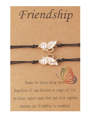 Pulseras para Parejas de Mariposas para Compartir