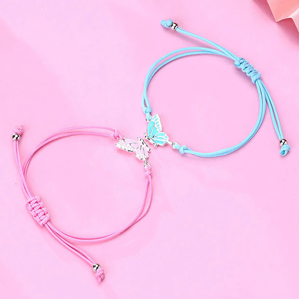 MEYRROYU-Pulseras De Mariposa De Doble Capa Para M... – Grandado