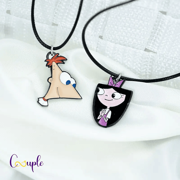 Collares Phineas e Isabella para parejas y amigos 1