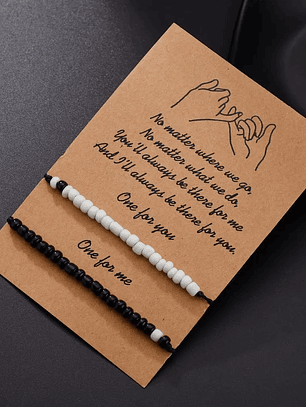 Pulsera de promesa para parejas love amigos BFF