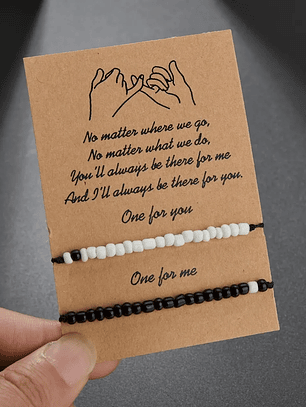Pulsera de promesa para parejas love amigos BFF