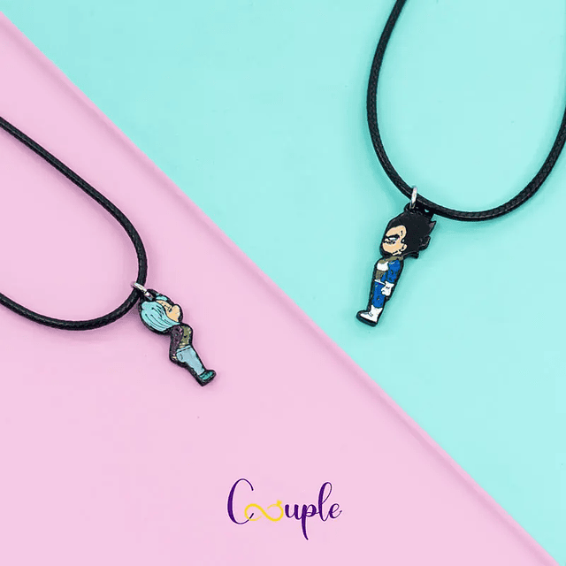 Collares Vegueta y Bulma para parejas y amigos