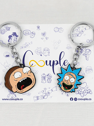 Llaveros Rick and Morty para parejas y amigos