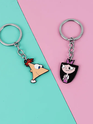 Llaveros Phineas e Isabella para parejas y amigos