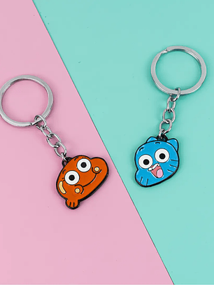 Llaveros Gumball y Darwin para parejas y amigos
