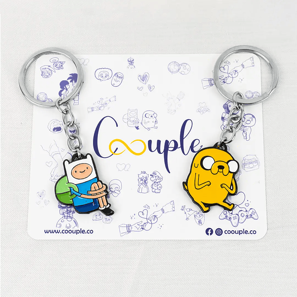 Llaveros Finn y Jake para parejas y amigos 1