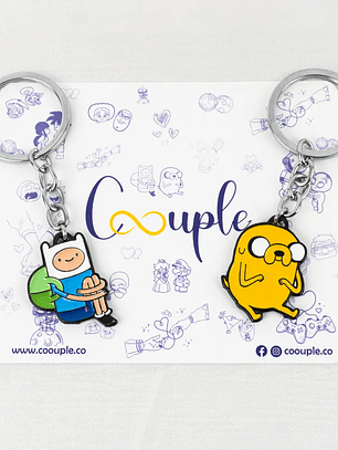 Llaveros Finn y Jake para parejas y amigos